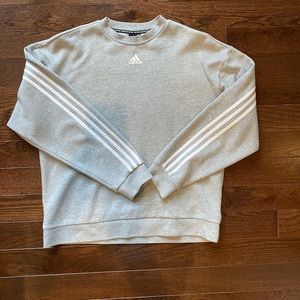 Men’s Adidas Grey Crewneck Sweatshirt Size L EUC